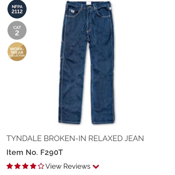NEW FR BROKEN IN TYNDALE JEANS - Picture 4 of 4